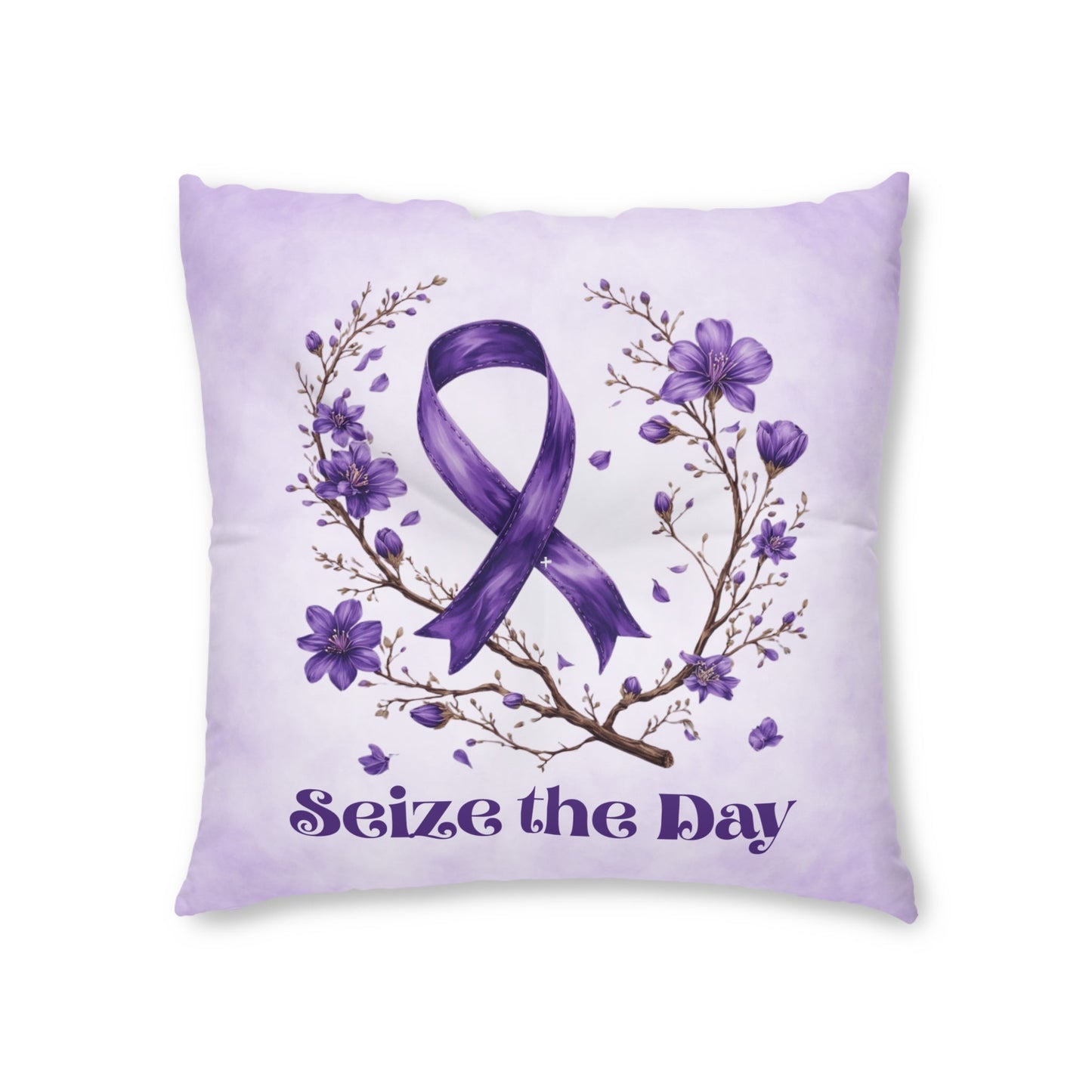 Almohadilla de Suelo Tufted Floral Morada - Comodidad y Estilo