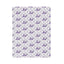Couverture en velours à fleurs violettes