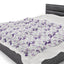 Couverture en velours à fleurs violettes