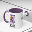Taza de Café con Acento de Cinta Púrpura