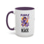 Taza de Café con Acento de Cinta Púrpura