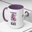 Taza de Café con Acento de Cinta Púrpura