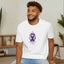 T-shirt unisexe graphique cerveau ruban violet
