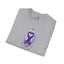 T-shirt unisexe graphique cerveau ruban violet