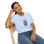 T-shirt unisexe graphique cerveau ruban violet