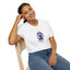 T-shirt unisexe graphique cerveau ruban violet