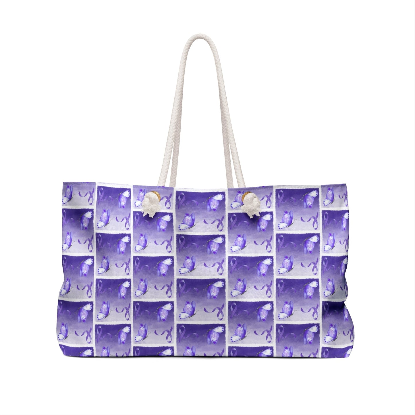 Purple Ribbon Epilepsy Awareness Travel Tote - Korvel