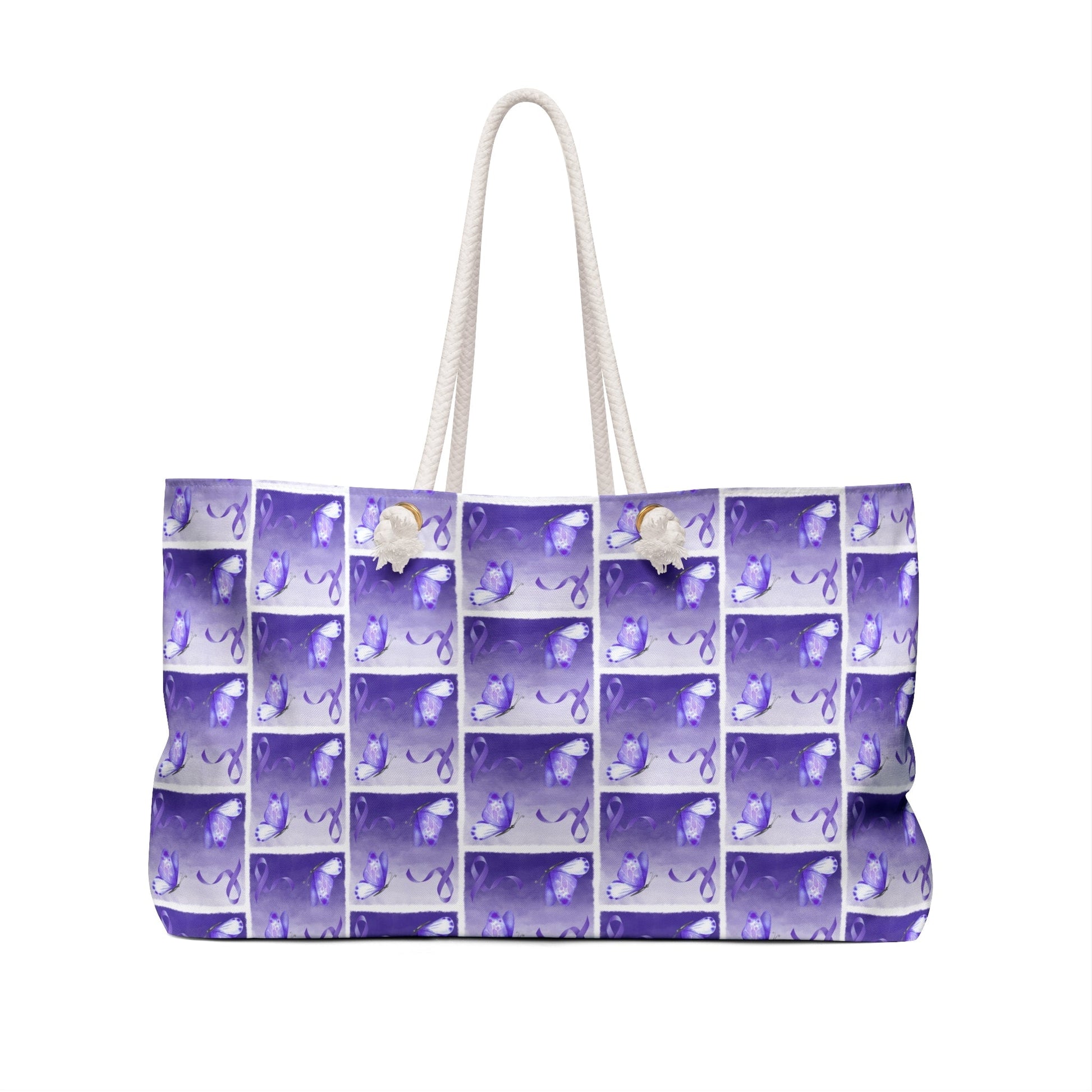 Purple Ribbon Epilepsy Awareness Travel Tote - Korvel
