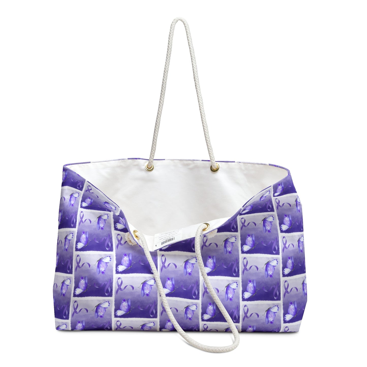 Purple Ribbon Epilepsy Awareness Travel Tote - Korvel