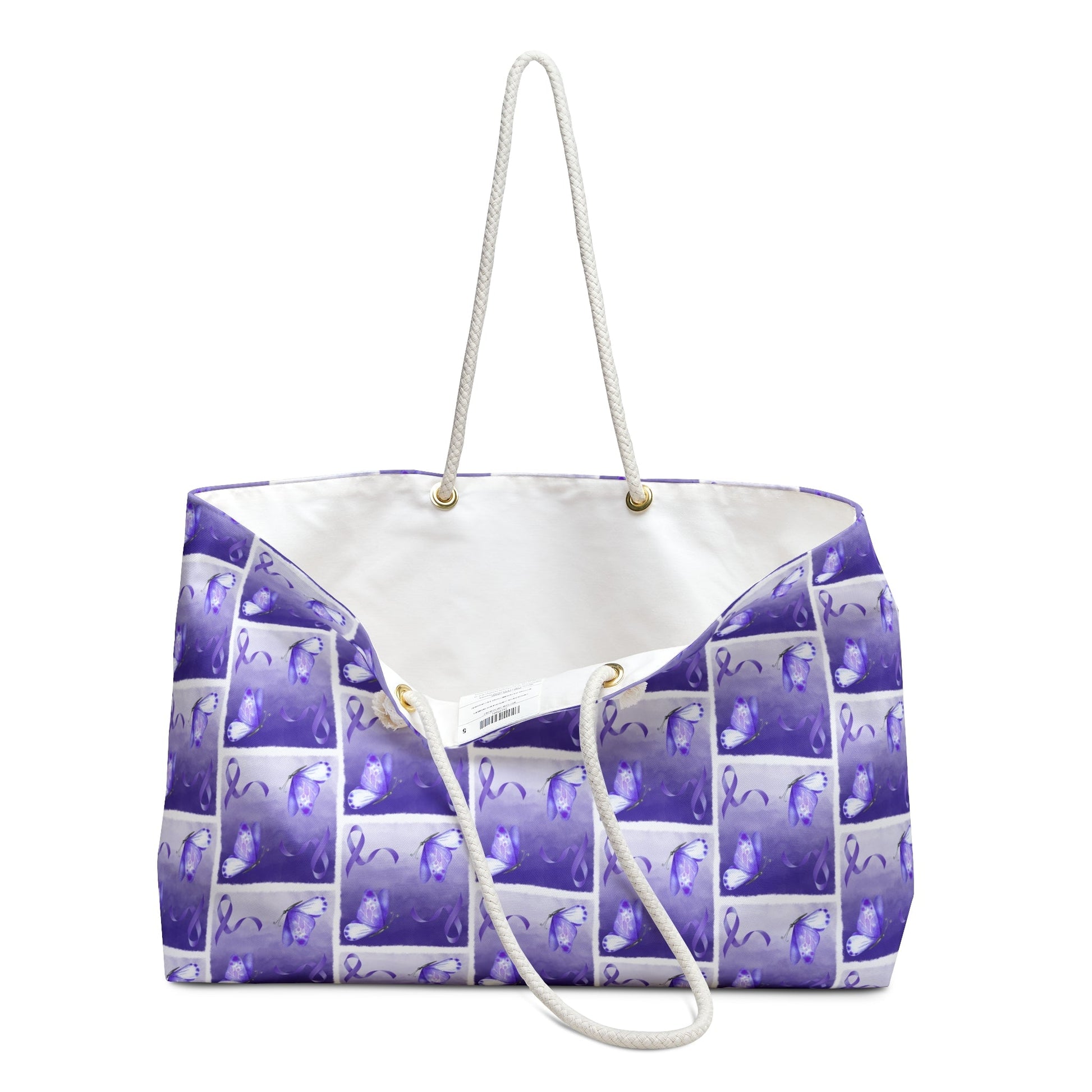 Purple Ribbon Epilepsy Awareness Travel Tote - Korvel