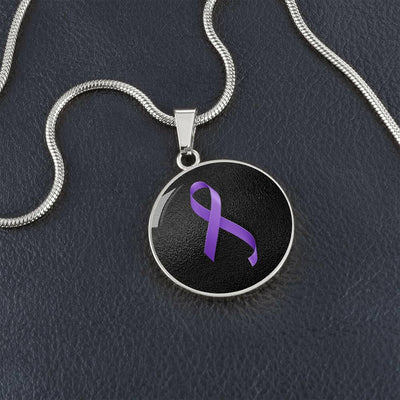Collar de Cinta Púrpura Elegante