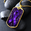 Elegant Floral-Inspired Purple Ribbon Necklace - Korvel