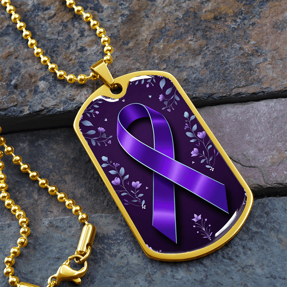 Elegant Floral-Inspired Purple Ribbon Necklace - Korvel