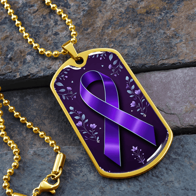 Elegant Floral-Inspired Purple Ribbon Necklace - Korvel