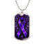 Elegant Floral-Inspired Purple Ribbon Necklace - Korvel