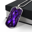Elegant Floral-Inspired Purple Ribbon Necklace - Korvel
