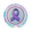 Purple Ribbon Soapstone Car Coaster Set - Epilepsy Awareness