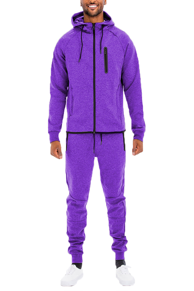 Conjunto de Sudadera Sólido Dinámico
