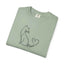T-shirt unisexe Purr Line Art Cat