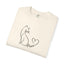 T-shirt unisexe Purr Line Art Cat