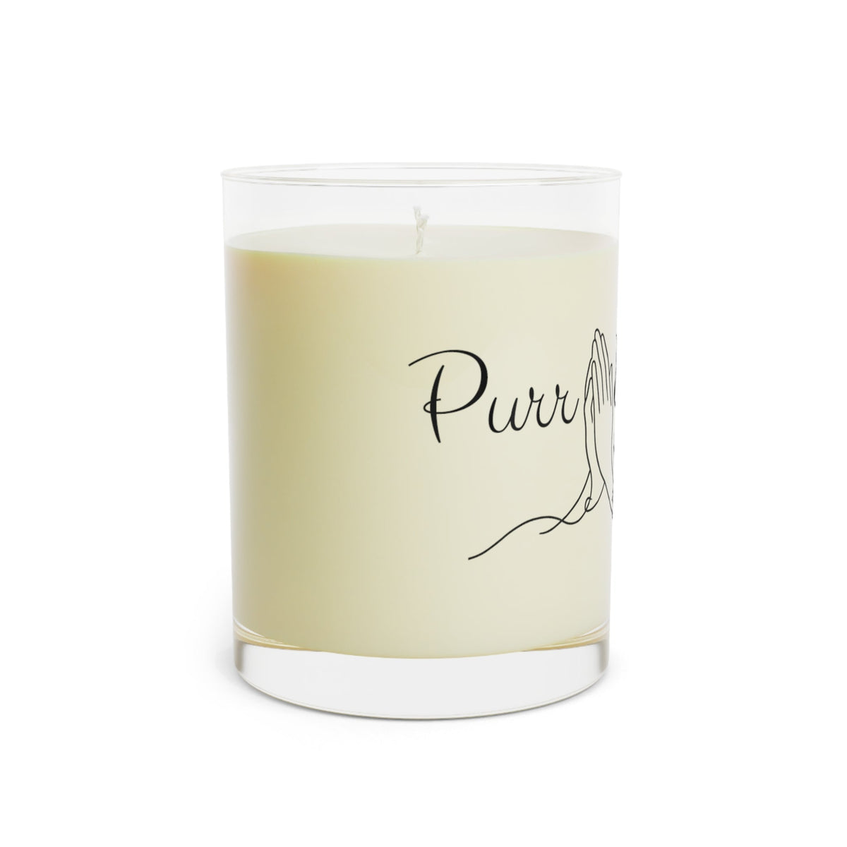 Purr & Pray Line Art Scented Candle