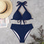 Elegant High Waist Push Up Bikini Set for Women