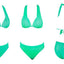 Elegant High Waist Push Up Bikini Set for Women
