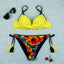 Conjunto de Bikini Push Up con Estampado Floral para Mujeres