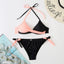 Conjunto de Bikini Push Up con Estampado Floral para Mujeres