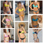 Conjunto de Bikini Push Up con Estampado Floral para Mujeres