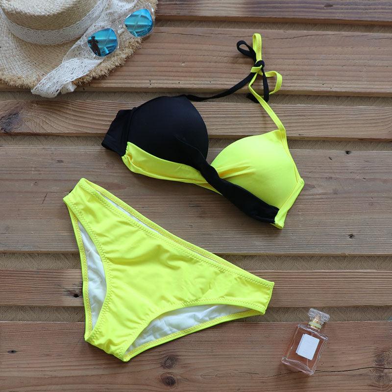 Floral Push Up Bikini Set for Women