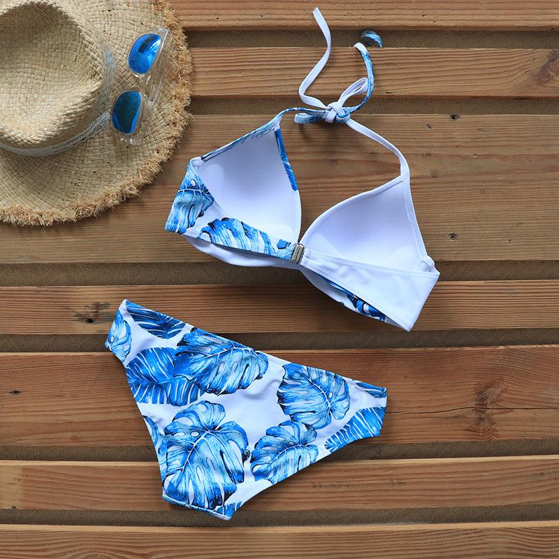 Floral Push Up Bikini Set for Women