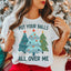 Pon tus pelotas por todas partes en mi camiseta del árbol de Navidad