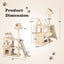 Multi-Level Cat Tree with Sisal Scratching Post - Beige