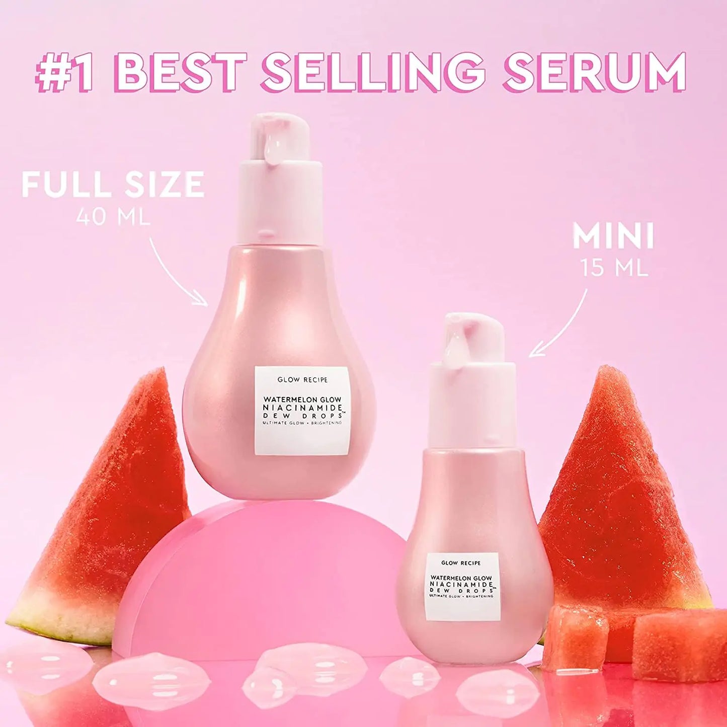 Glow Recipe Watermelon Dew Drops Face Serum - Hidratante y Iluminador