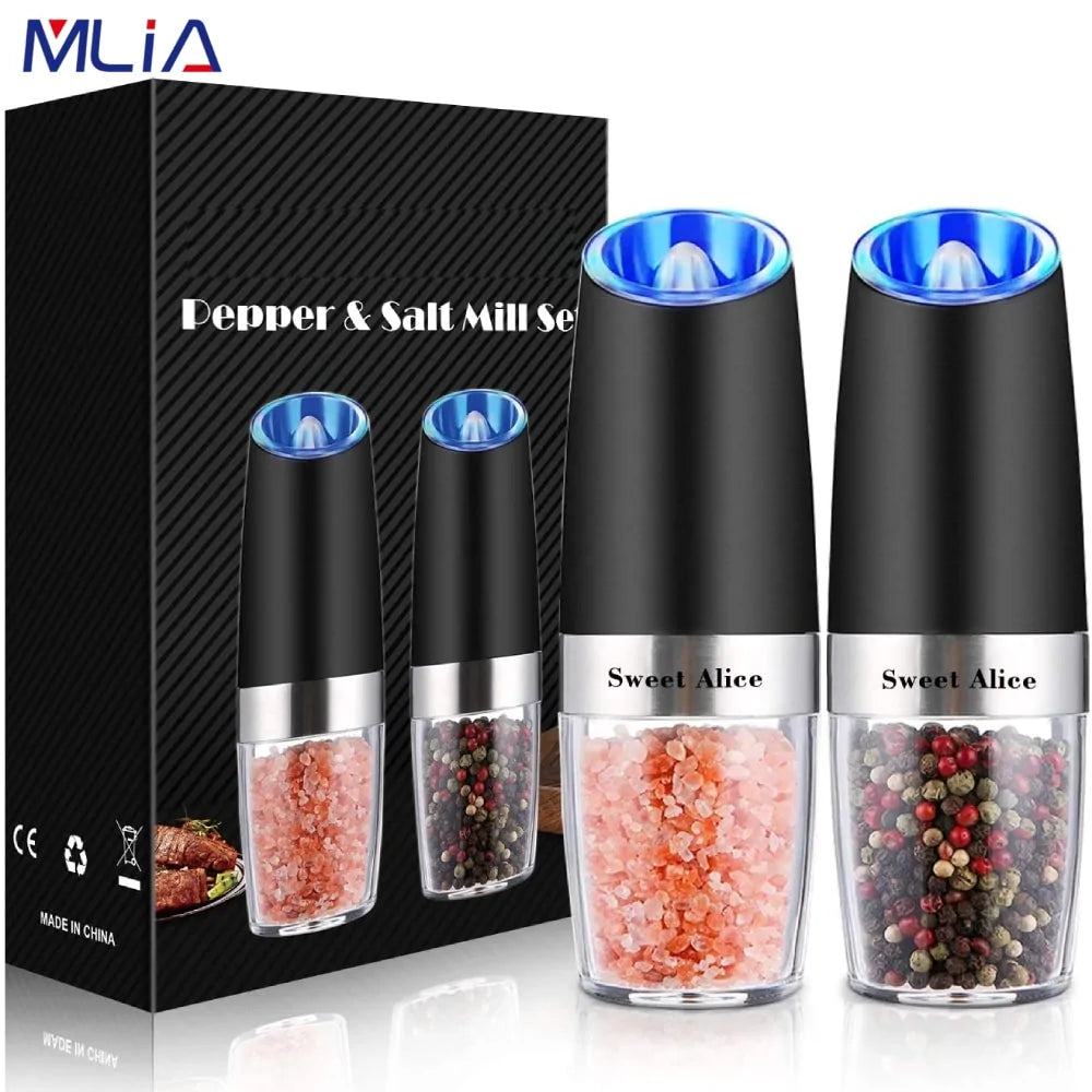 Juego de Molinillos de Sal y Pimienta Eléctricos MLIA