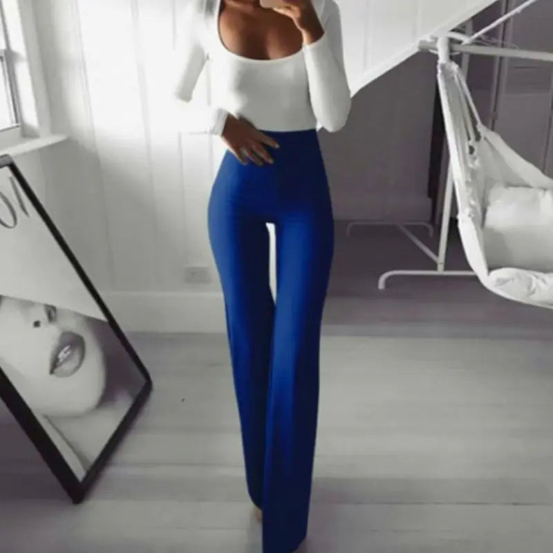 Pantalones Palazzo Sólidos Elegantes para Cada Temporada