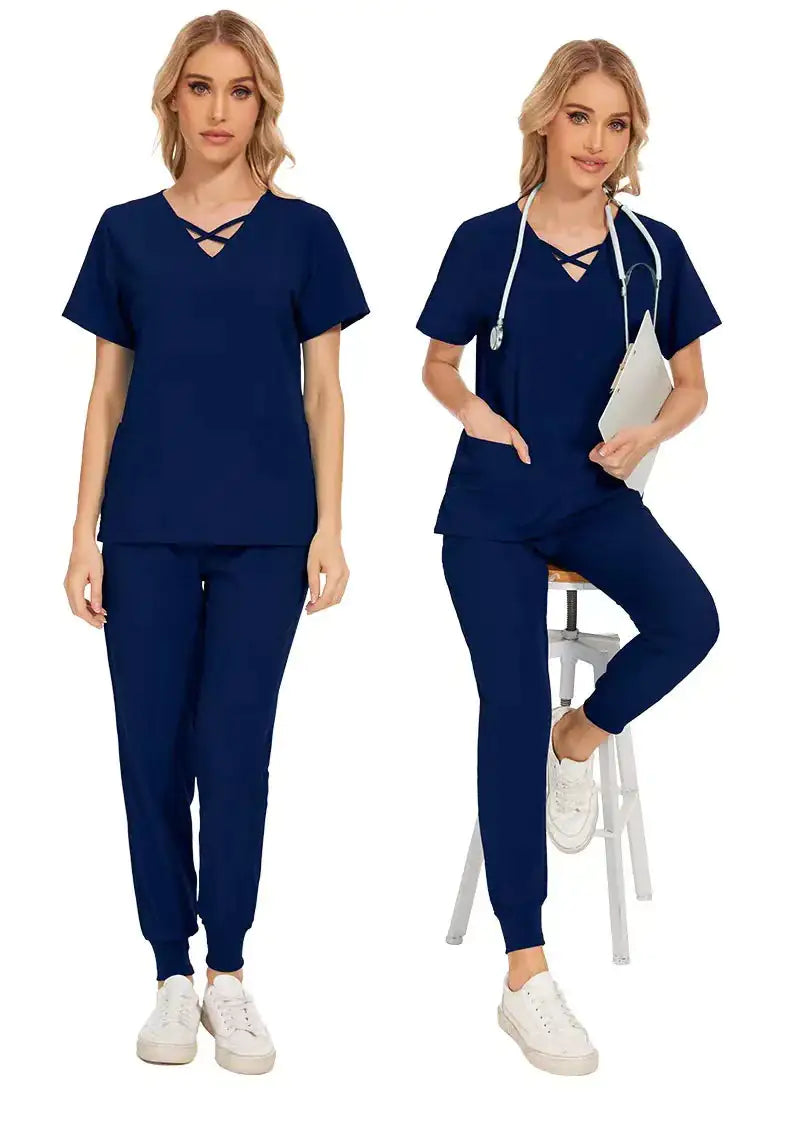 Slim Fit Women's Stretch Scrub Set for Medical Professionals