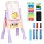 Kids Height Adjustable Double Side Magnetic Art Easel - Purple