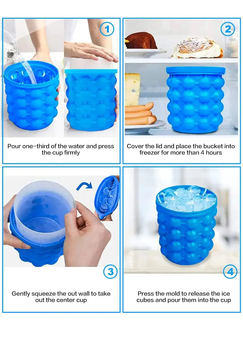 Moule à glace en silicone premium pour des divertissements sans effort