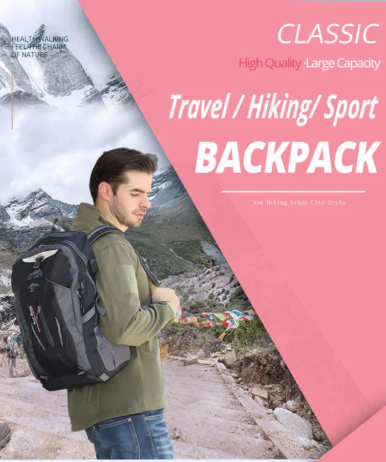 Mochila de Viaje Premium de 40L para Hombres y Mujeres
