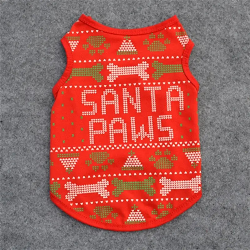 Camisa Navideña Festiva para Perros para Alegría de Vacaciones