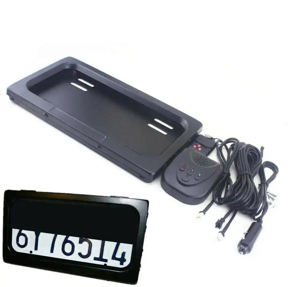 Support de plaque d'immatriculation électrique - Accessoire moderne pour véhicule