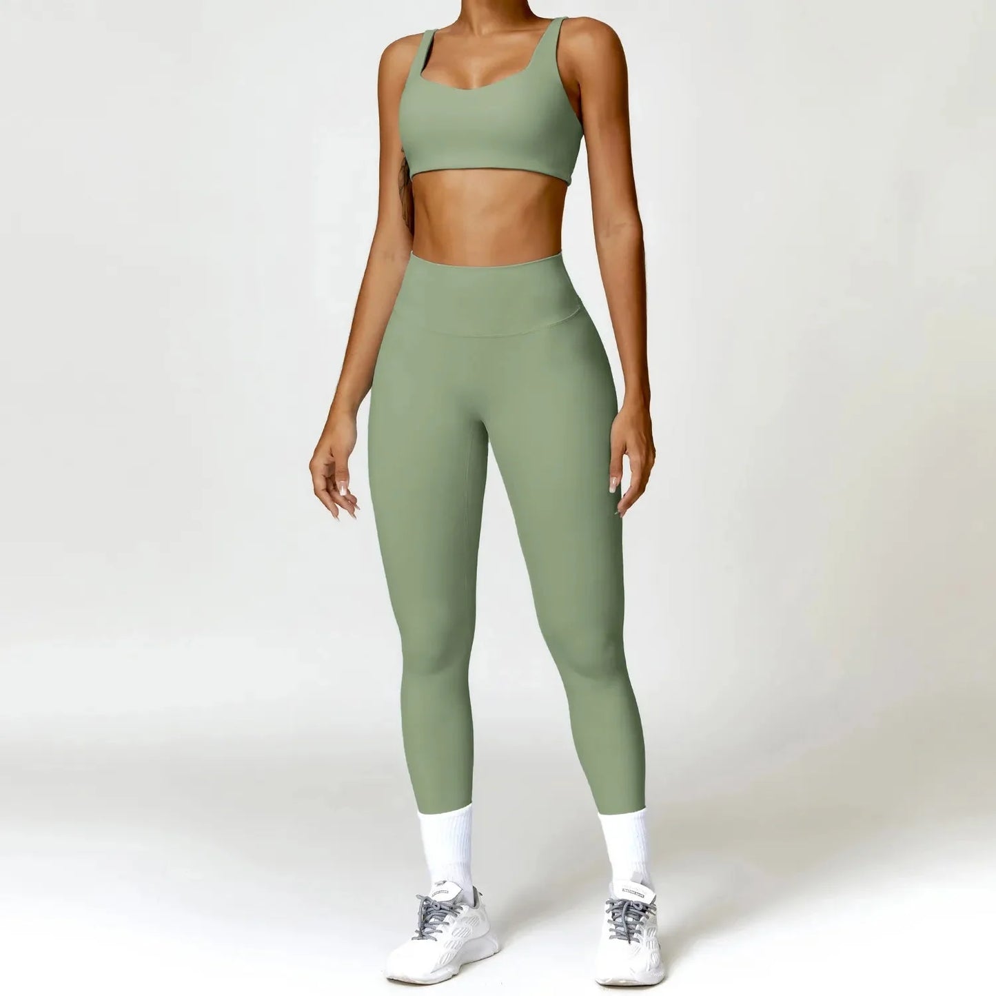 Conjunto de Sujetador y Pantalones de Tela Elegante