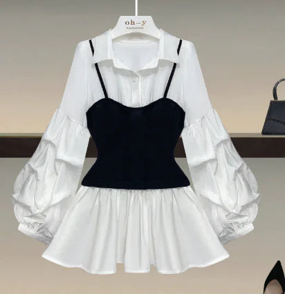 Chic Two-Piece Look Blouse