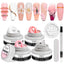 MIZHSE Solid Builder Gel - 4 Classic Colors for Nail Art