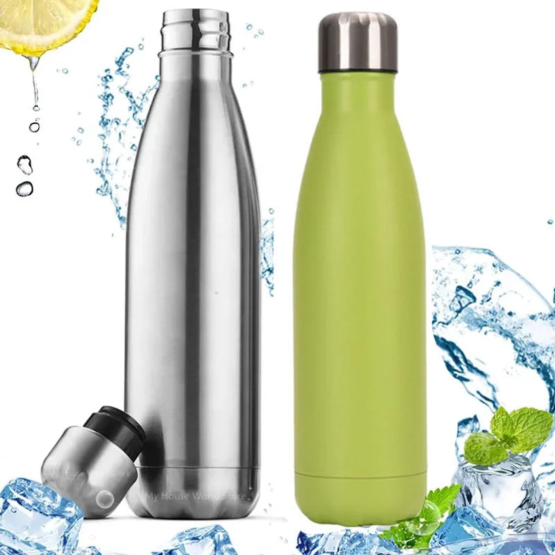 Bouteille de sport en acier inoxydable premium - 500ml