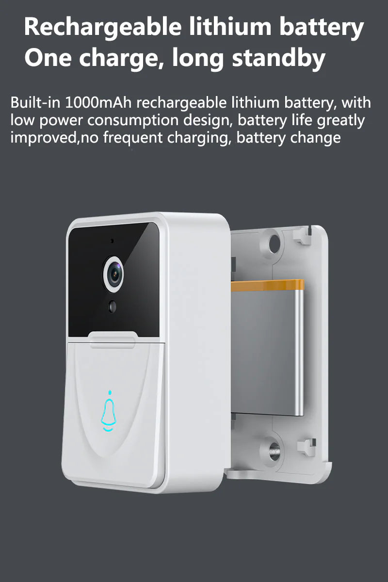 Wireless Smart WiFi Doorbell with Video Intercom