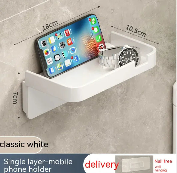 Boîte à papier toilette murale avec étagères