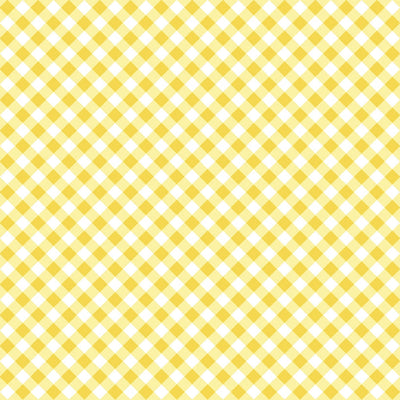 Tela de Cuddle de Gingham Barely Basics Sunshine